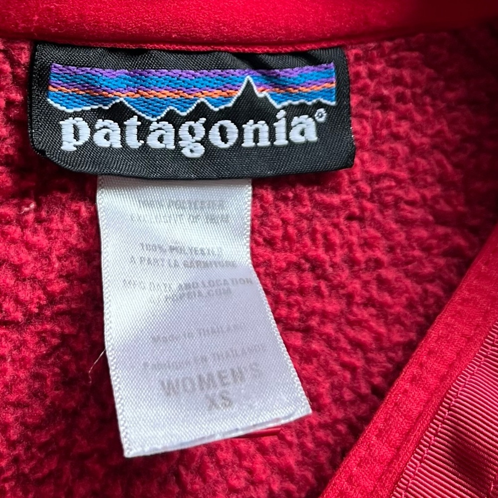Patagonia Better Sweater 1/4 Zip Fleece Pullover Red Size XS - Picture 10 of 11